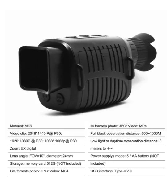 Binocular Night Vision Device Anti Spier
