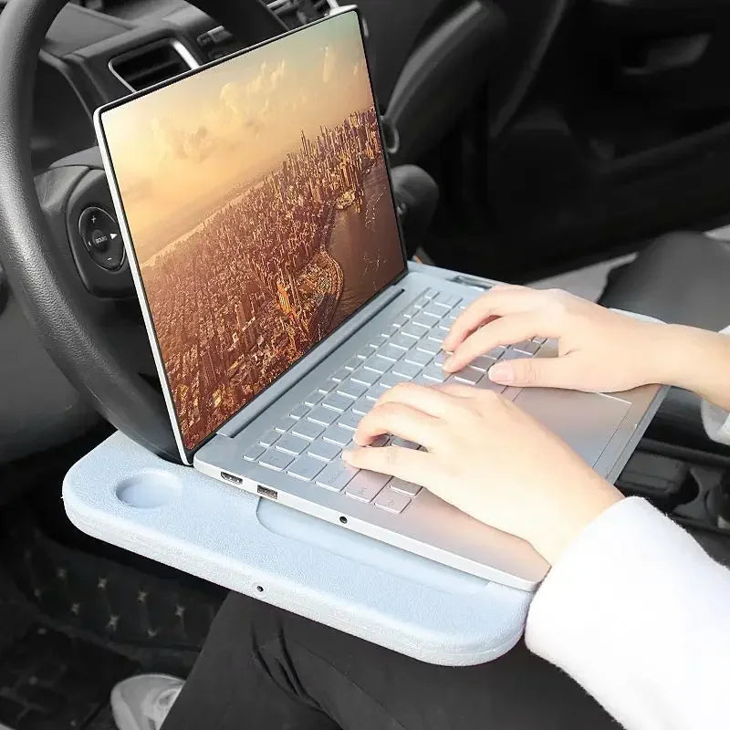 Car Portable Dining Table Car Steering Wheel Tray Anti Spier