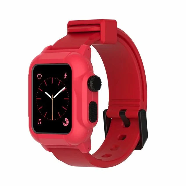 Waterproof Case And Strap Watch Anti Spier