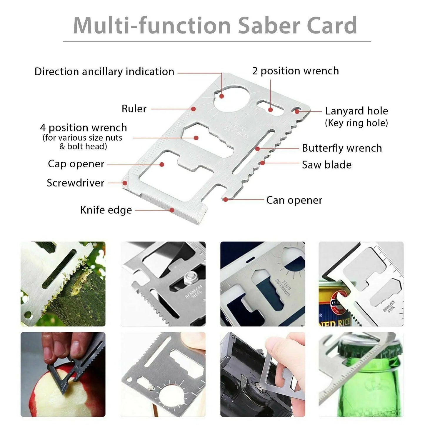 14 in 1 Outdoor Emergency Survival And Safety Gear Kit Camping Tactical Tools SOS EDC Case Anti Spier