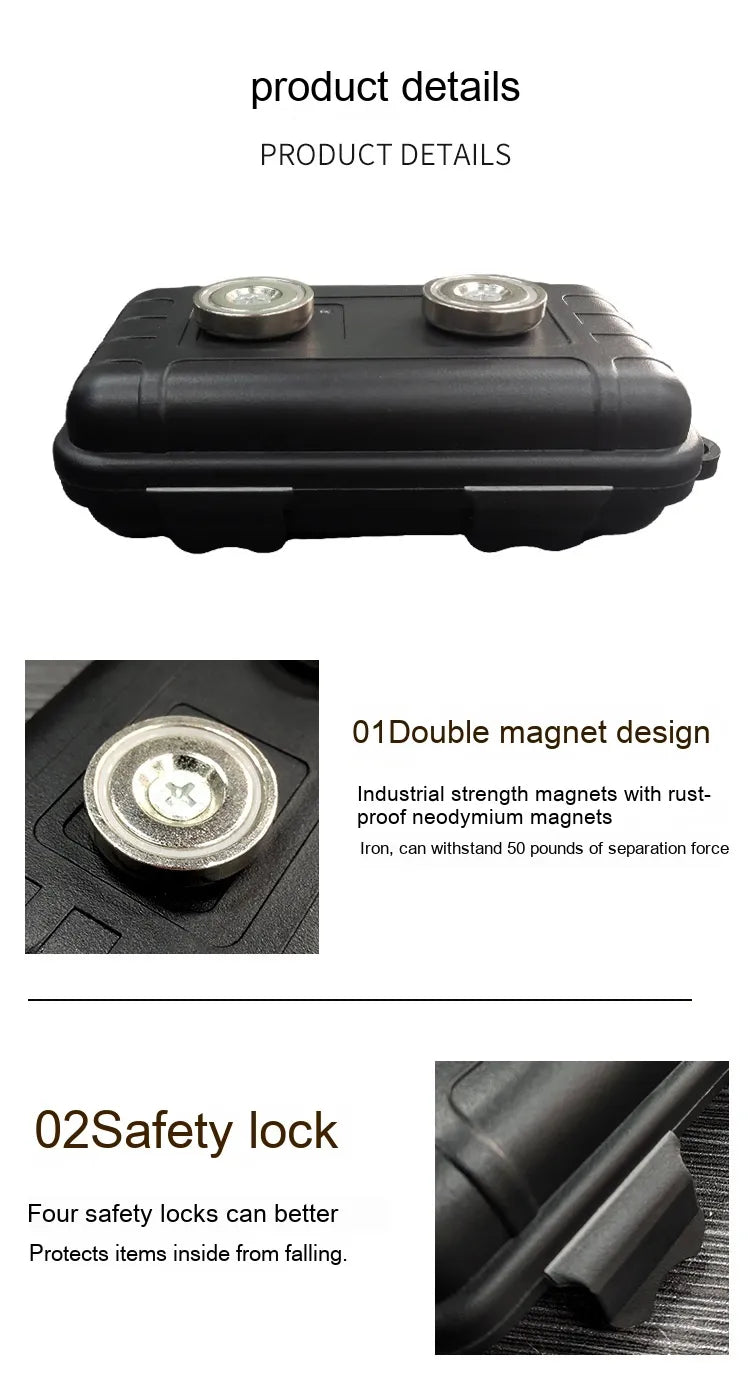 Waterproof Magnetic Force Tool Box Anti Spier