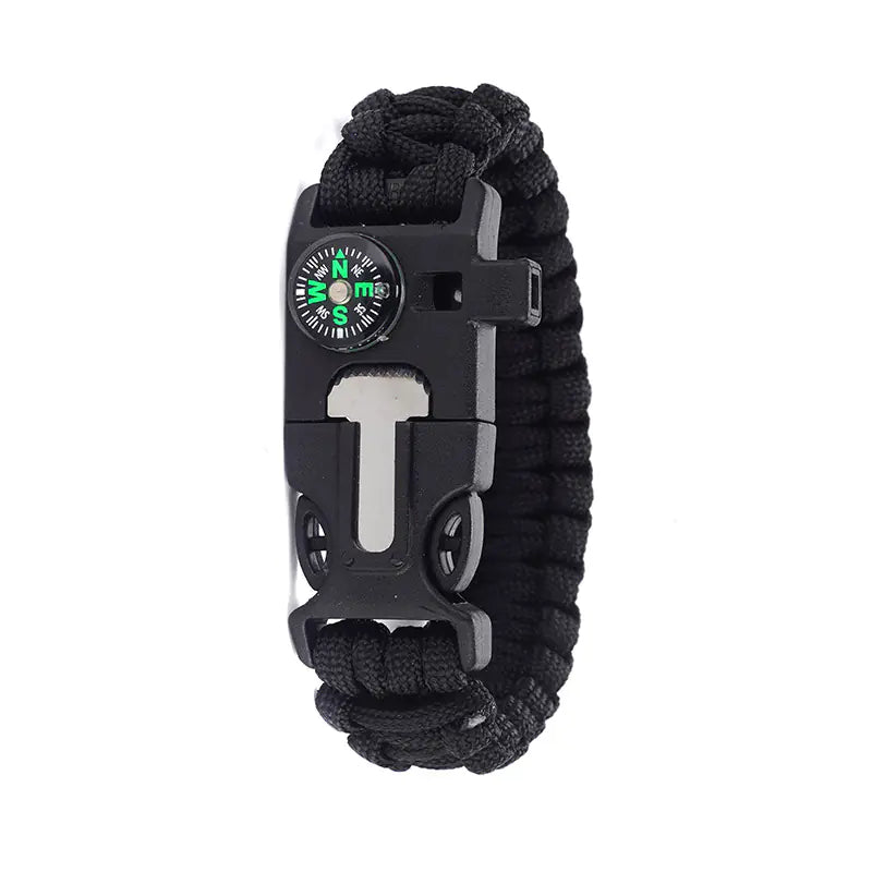 High Decibel Whistle Bracelet with Fire Starter (In Stock) Anti Spier