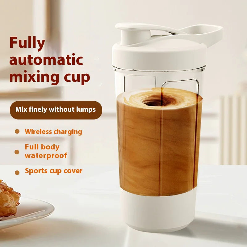 400ML Electric Protein Shaker Bottle Anti Spier