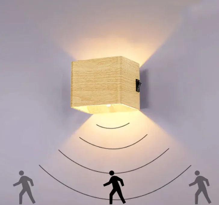 Rechargeable Bedroom Bedside Wall Lamp Anti Spier