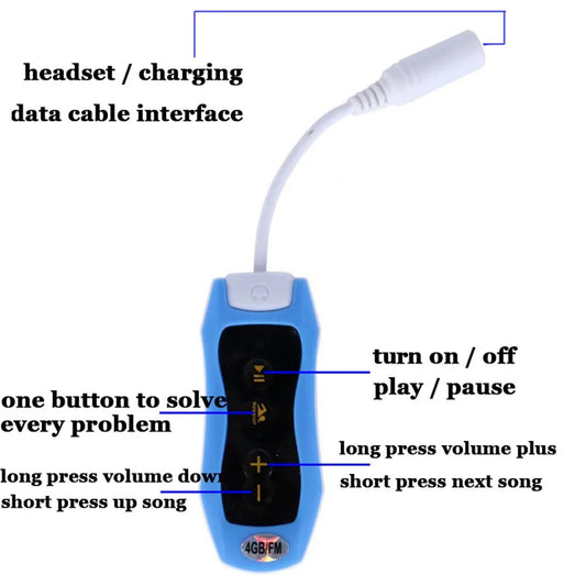Diving MP3 Player Anti Spier