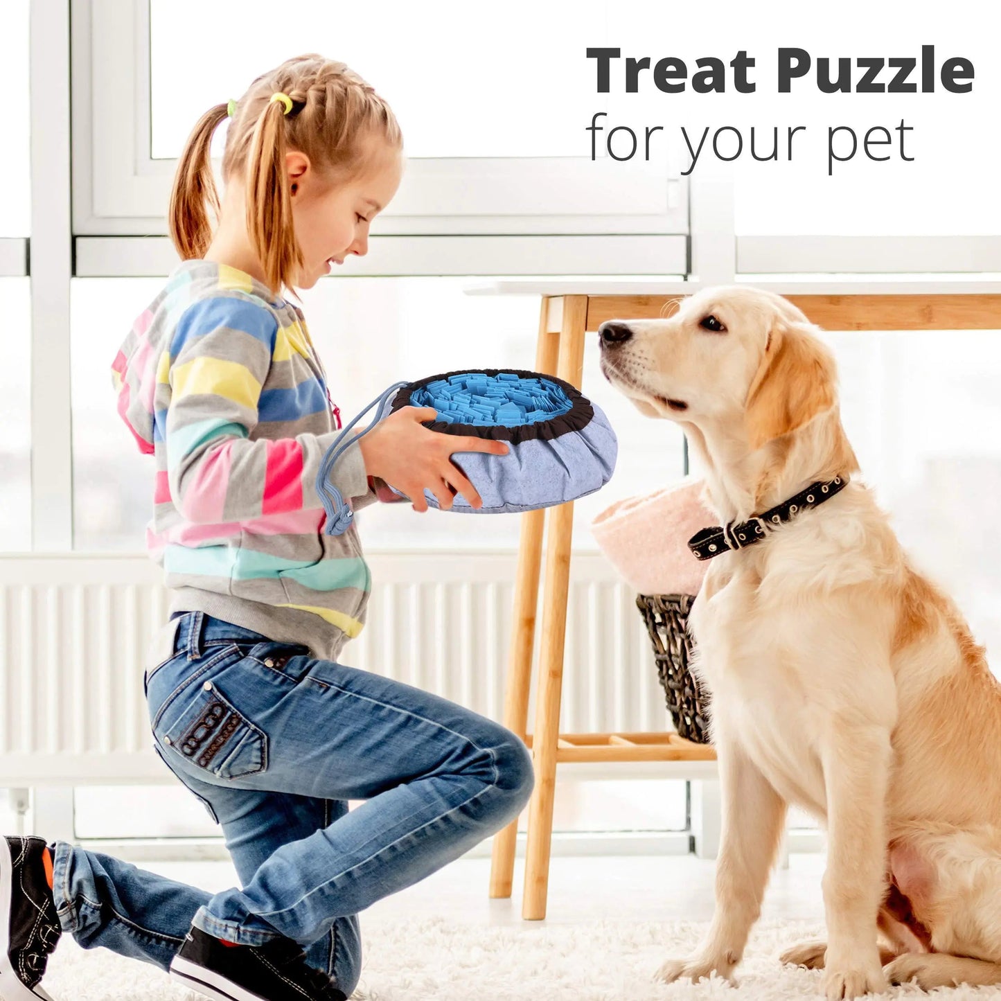 Adjustable Snuffle Foraging Mat Dog Mental Puzzle Interactive Toys Stress Relief Anti Spier