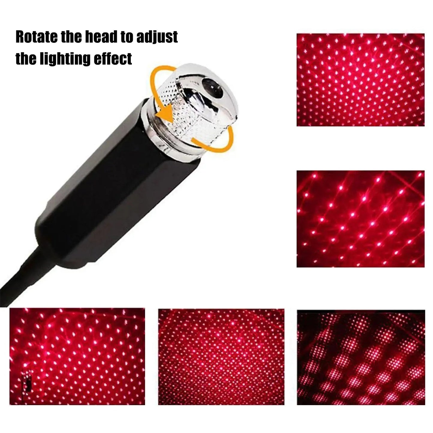 LED Auto Dak Star Night Light Projector Anti Spier
