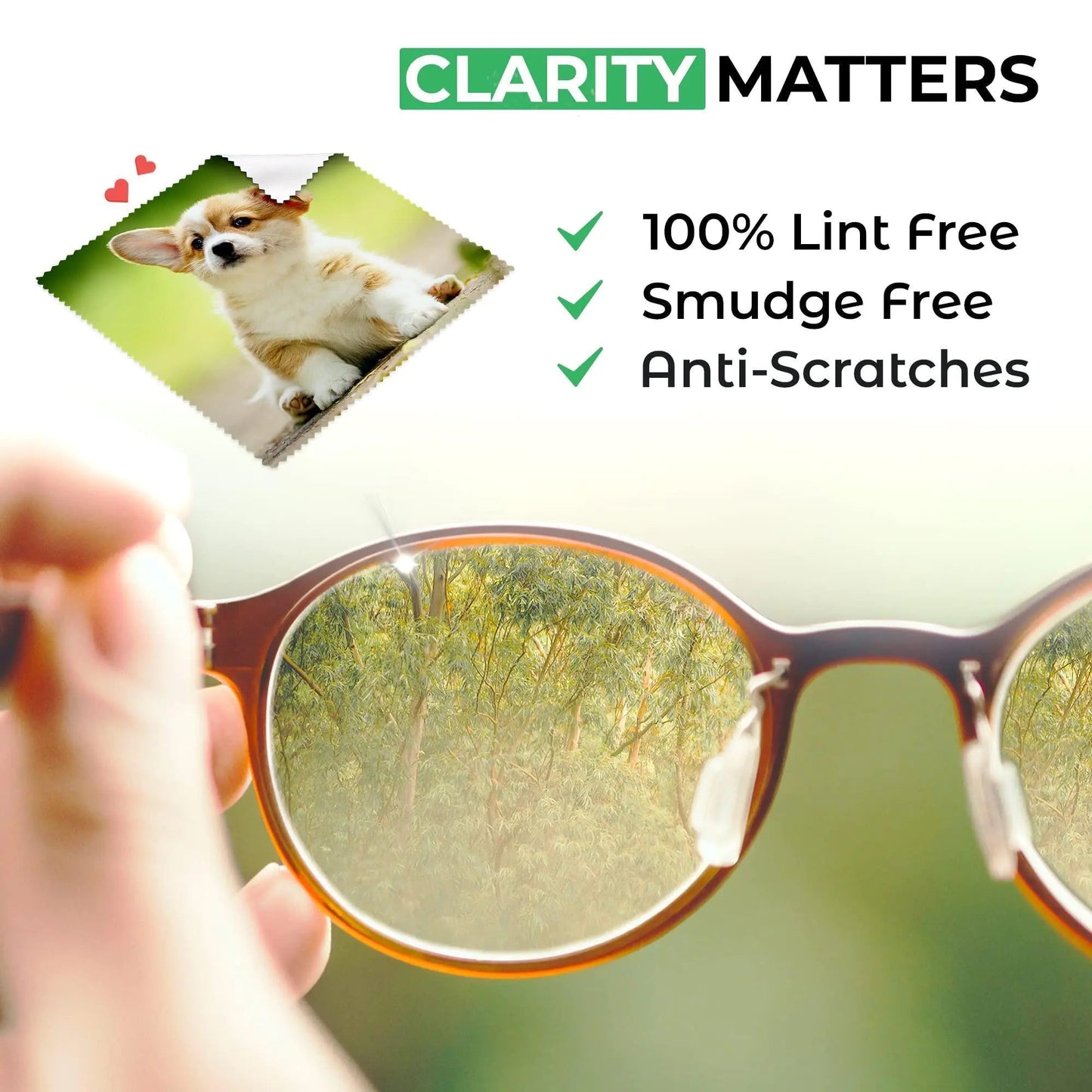 Microfiber Cleaning Cloth for Glasses Lens Camera Phone Screen 6 Pcs Very Soft Anti Spier