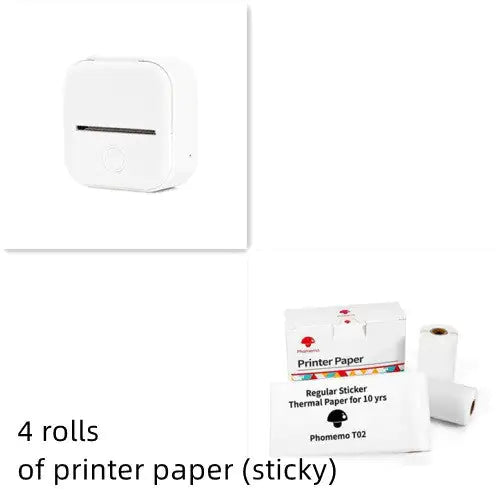 Portable Mini Thermal Label Printer Home Photo Printer Student Wrong Question Printer Bluetooth Mini Label Printer Price Tag - Anti Spier