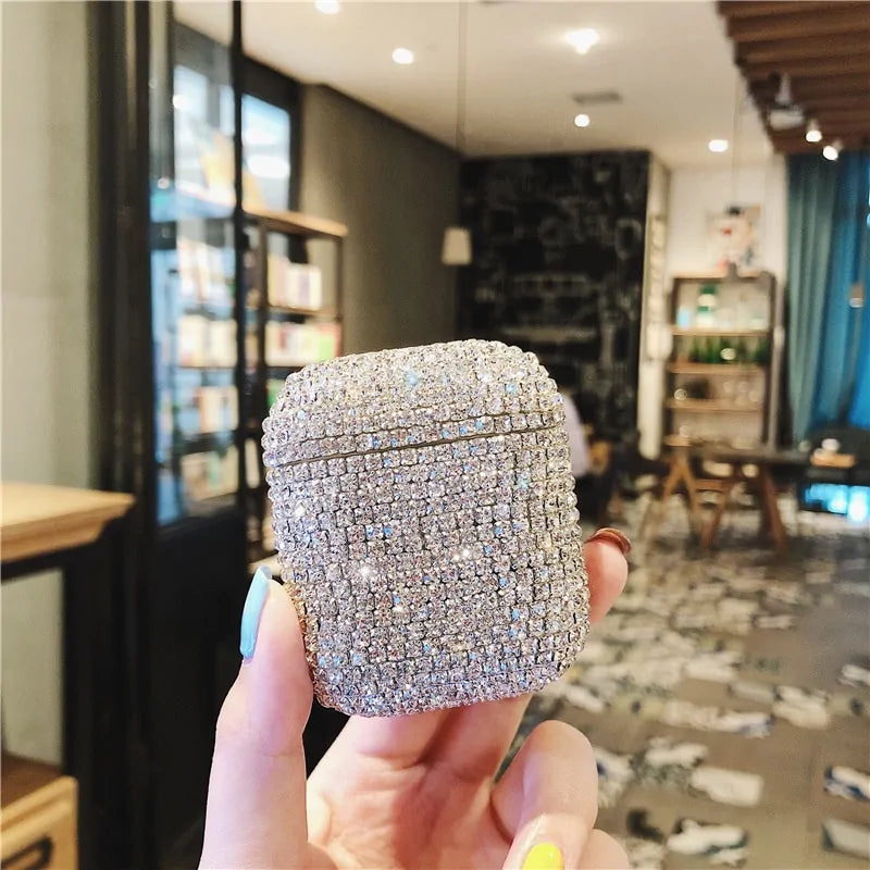Luxury Bling Earbuds Case Anti Spier