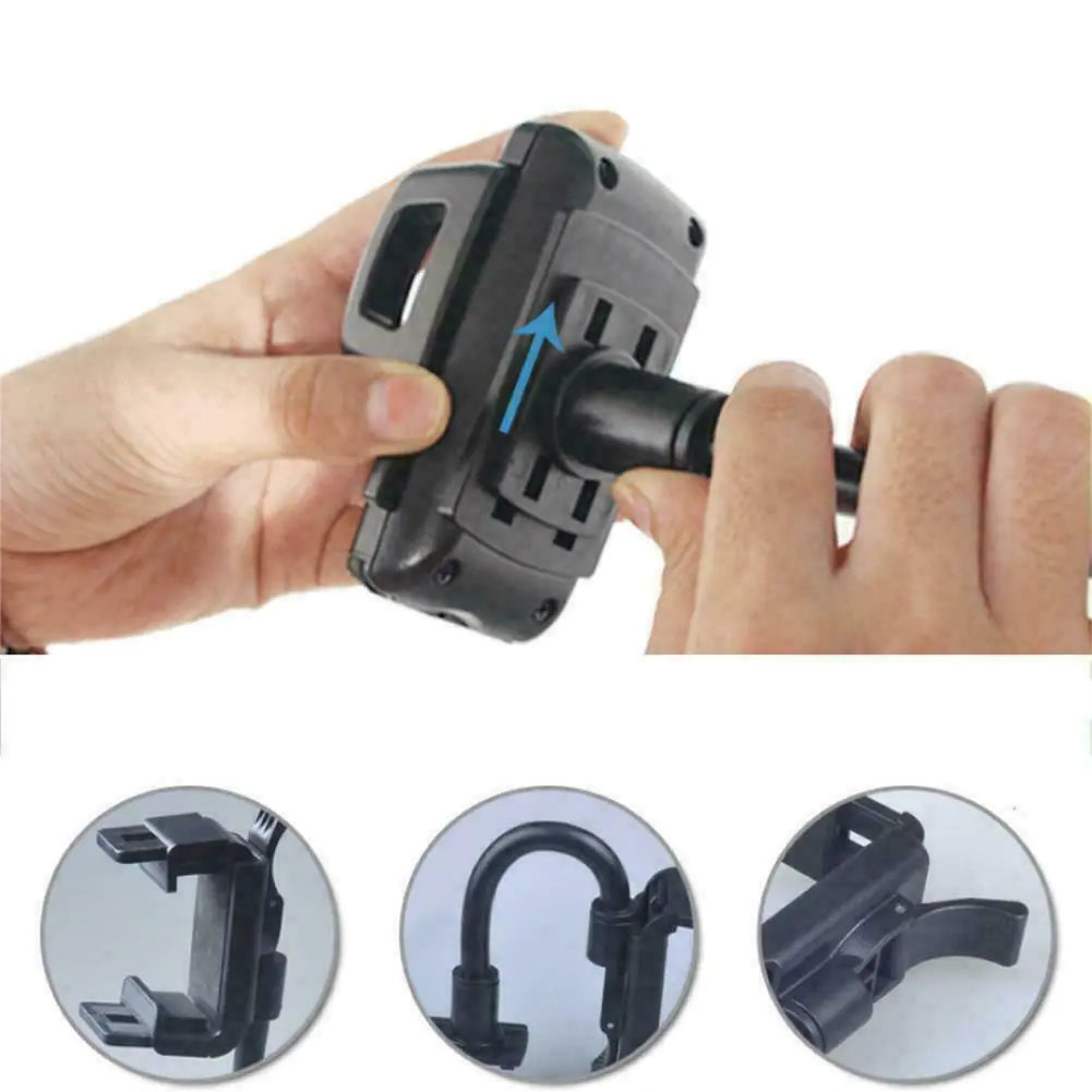 Universal 360° Car Rearview Mirror Mount Stand Holder Cradle For Cell Phone GPS Anti Spier