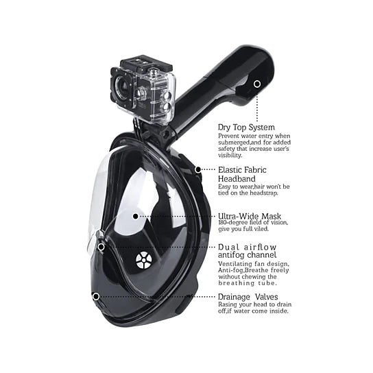Full Face Snorkel Mask Anti Spier