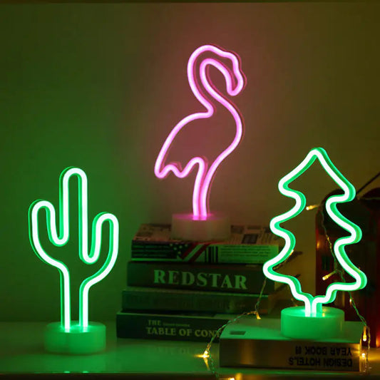 Tropical Nights Neon Deco Lights With Remote Control Anti Spier