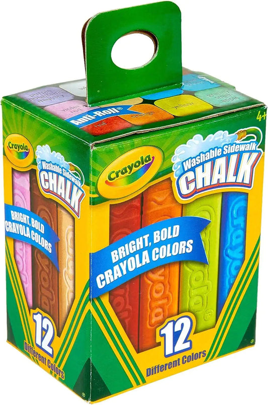 Anti-Roll Crayola Color Chalk - Assorted Color 12 Count Anti Spier
