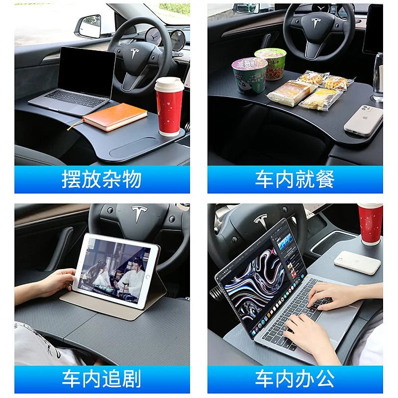 Tesla Car Steering Wheel Table Board Anti Spier