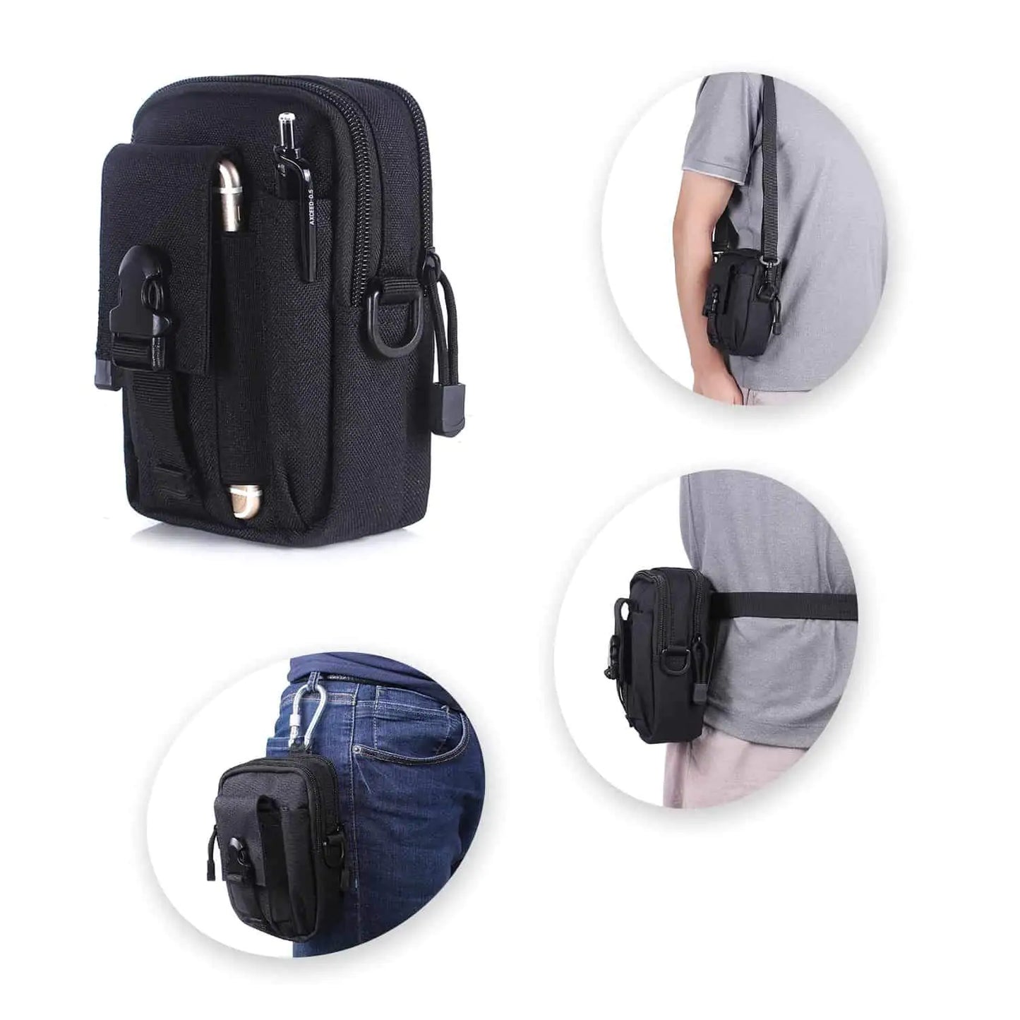 Compact Multi-Purpose Gadget Pouch Waist Bag - Anti Spier
