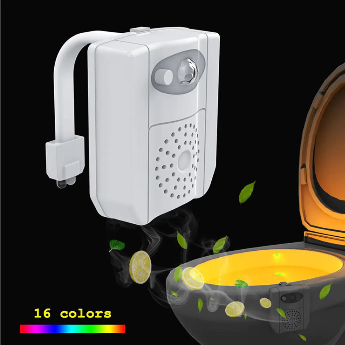 CLEAN BOWL UV Sanitizing Light For Germ Free Toilets With LED Motion Light Anti Spier