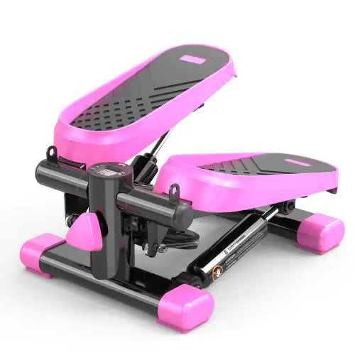 Home Office Exercise 330LBS Capacity Mini Stepper With Resistance Bands And LCD Monitor Anti Spier