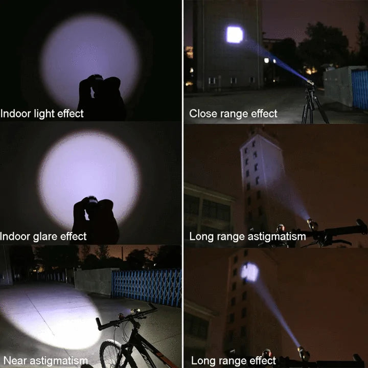 Night Riding 3 Mode Safety Headlight Anti Spier