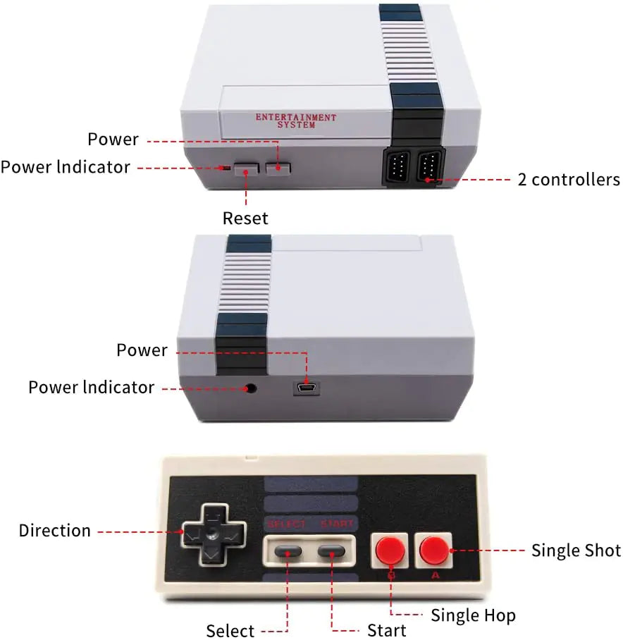 Retro Inspired Game Console 620 Games Loaded Anti Spier