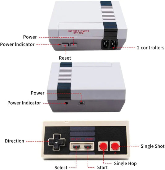 Retro Inspired Game Console 620 Games Loaded Anti Spier