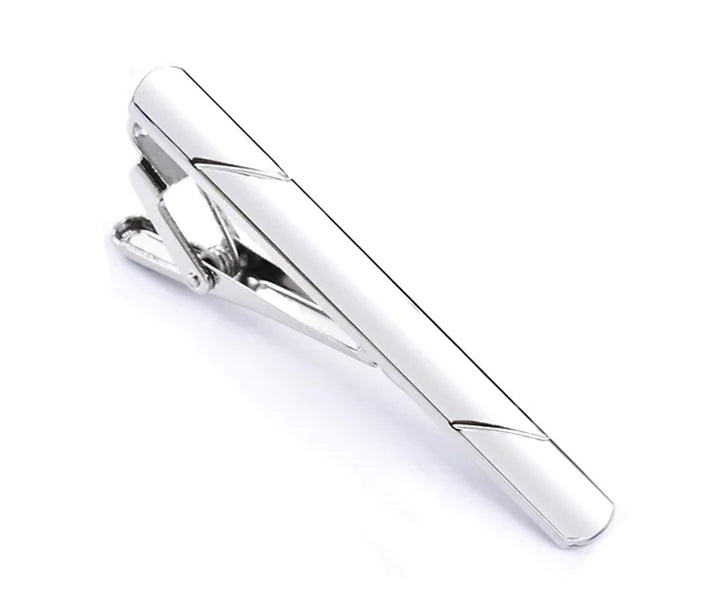 4PCS Mens Stainless Steel Tie Clip Necktie Bar Clasp Clamp Pin Gold Black Silver Anti Spier