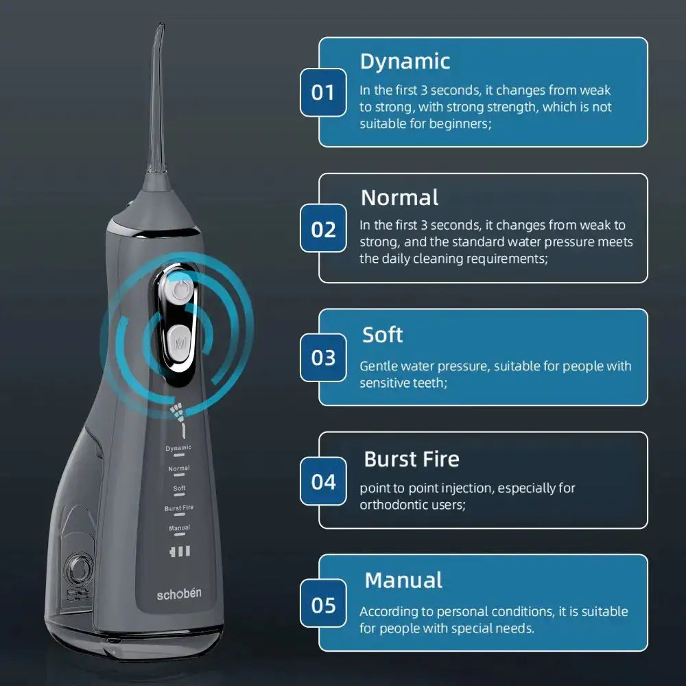 Speed Adjustable Water Flosser Anti Spier