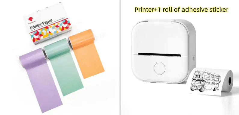 Portable Mini Thermal Label Printer Home Photo Printer Student Wrong Question Printer Bluetooth Mini Label Printer Price Tag - Anti Spier