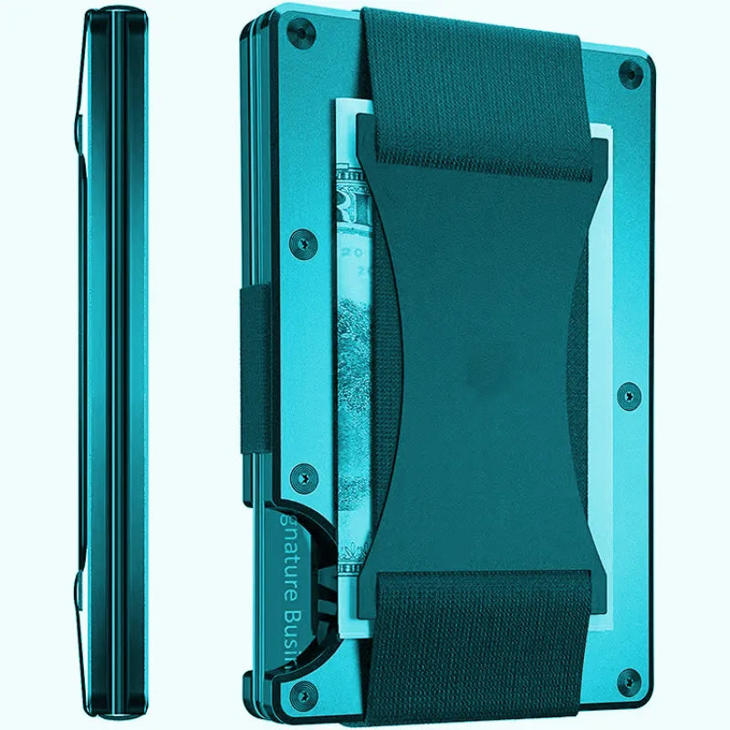 New Metal Card Bag Carbon Fiber Wallet Wallet RFID Anti-theft Swiping Blocking Technology Anti Spier