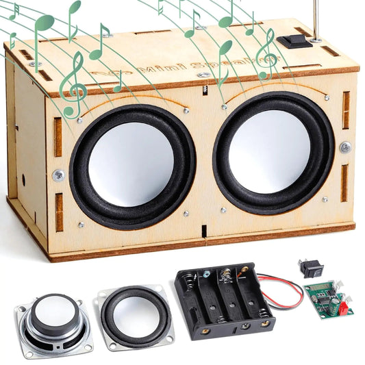 STEM Science Kits for Kids Age 8-12 Build Your Own Bluetooth Speaker - Teen Boys Gifts for 12 11 10 Year Old Boy Toys DIY STEM Crafts Science Experiments for Kids Toys 8-13 and up Anti Spier
