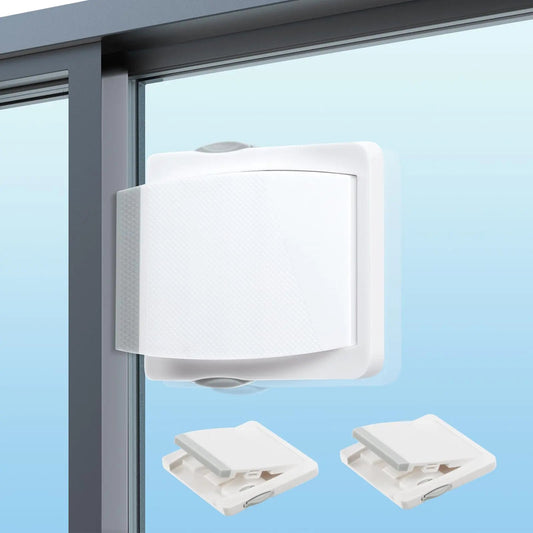 Vicloon 2PCS Child Safety Sliding Glass Door Lock Sliding Glass Door Child Lock No Drilling Tools Needed Child Proof Window Sliding Door Lock for Sliding Patios Doors Closet Doors Cabinet Doors Anti Spier