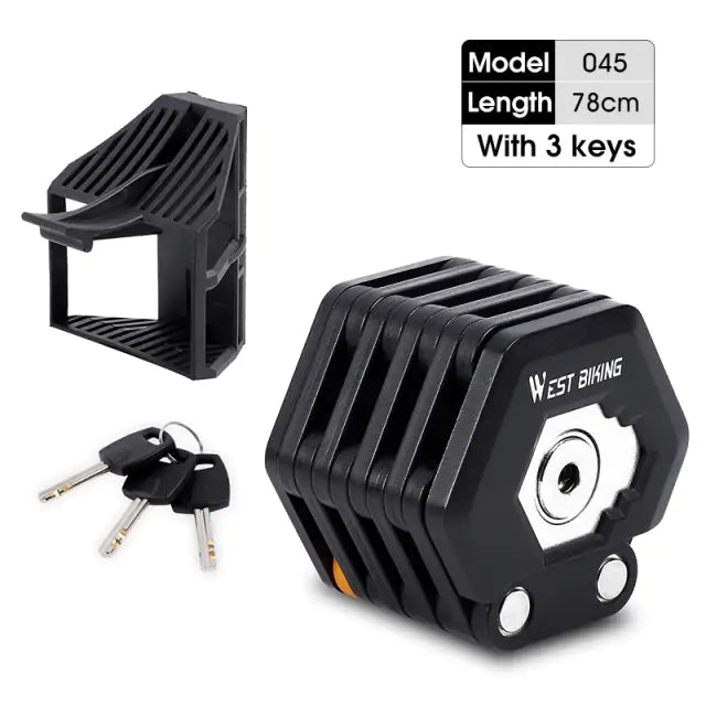 Foldable Bike Lock Anti Spier