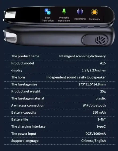 Scanning Translation Pen Multi-language Anti Spier