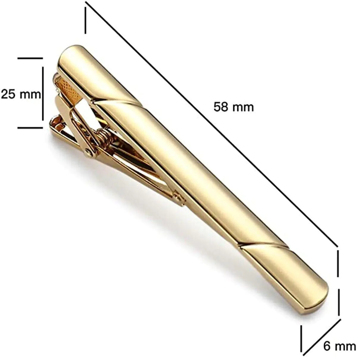 4PCS Mens Stainless Steel Tie Clip Necktie Bar Clasp Clamp Pin Gold Black Silver Anti Spier