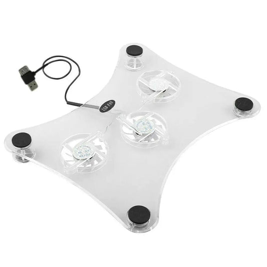 3 Fans USB Cooler Cooling Pad Stand LED Light Radiator For Laptop PC Notebook Anti Spier