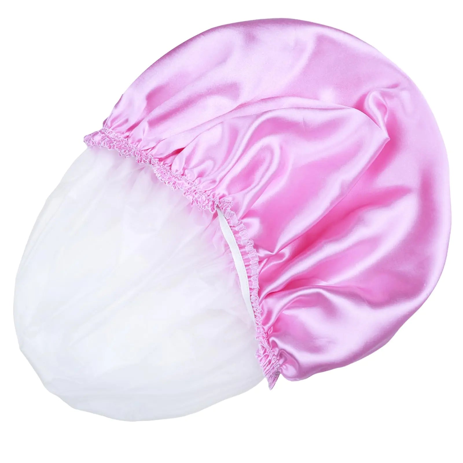 Shower Caps for Women, 4 PCS Elastic and Reusable Bath Caps, Double Waterproof Layers Shower Cap, Bathing Shower Caps, Environmental Protection Hair Bath Hat - Solid Color Solid Color 4 PCS/Set Anti Spier