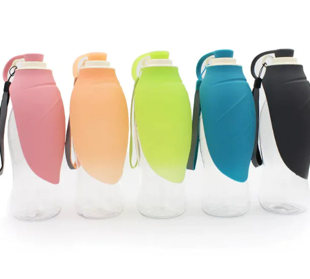 Pet Flip Cup Portable Water Bottle Anti Spier