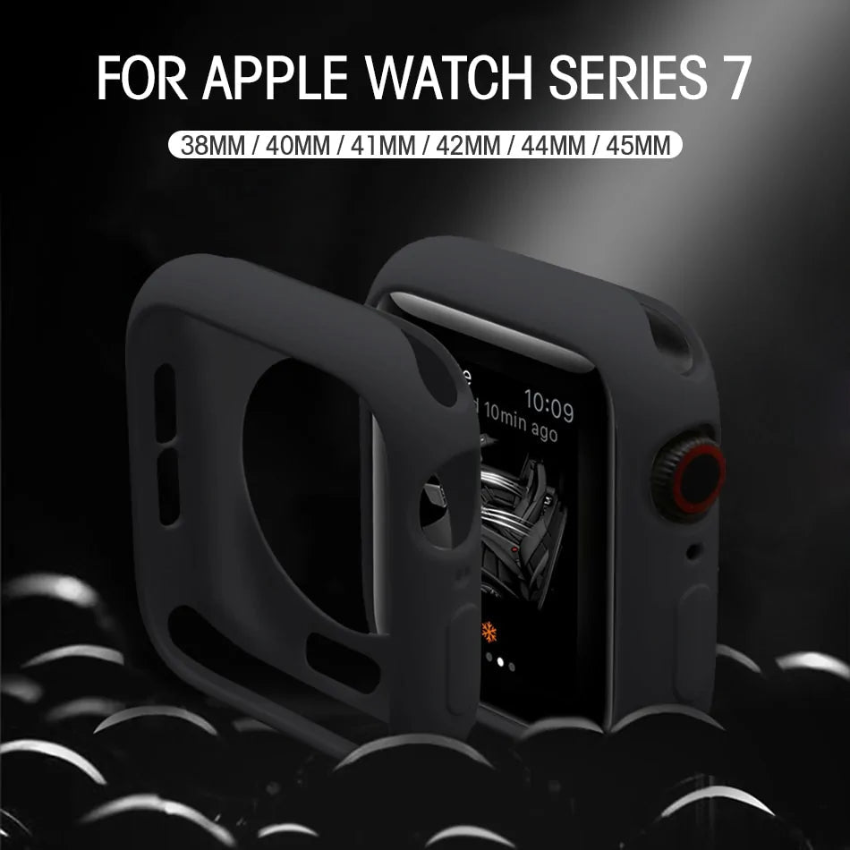 Soft Silicone Smart Watch Cover Case Anti Spier