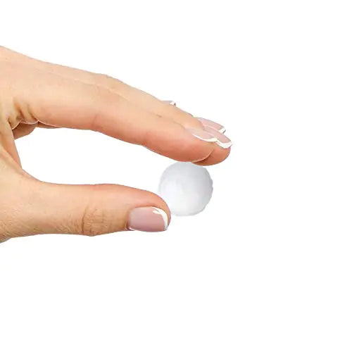 DecorRack 300 Small Cotton Balls for Make-Up, Nail Polish Removal, Pet Care, Applying Oil Lotion or Powder, Made from 100% Pure & Natural Cotton, Soft and Absorbent for Household Needs (300 Count) 300 Count Anti Spier