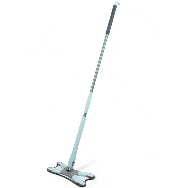 X-Type Floor Mop With 3 Pieces Reusable Microfiber Anti Spier