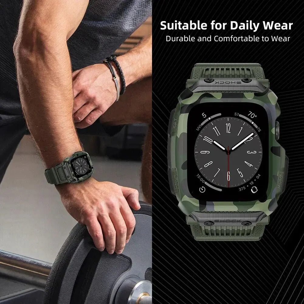 Sport Case And Strap Watch Anti Spier