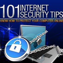 Book cover for 101 Internet Security Tips with practical online safety advice