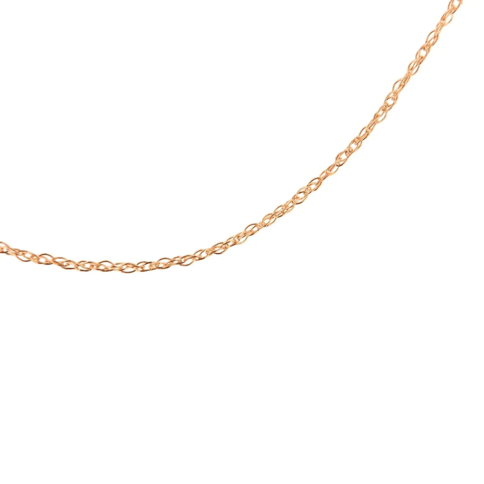 10K Gold 0.5 mm Slender & Dainty Fine Rope Chain Necklace - Anti Spier - Anti Spier - 