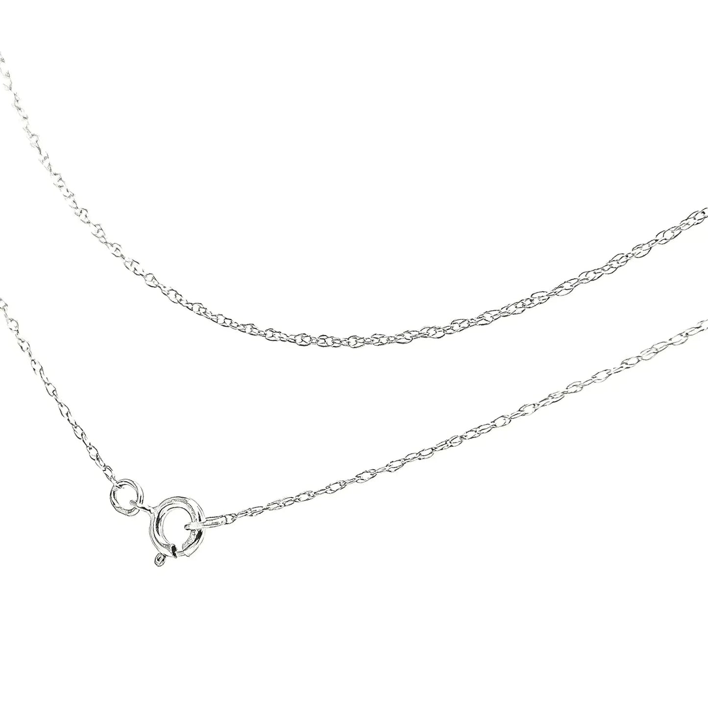 10K Gold 0.5 mm Slender & Dainty Fine Rope Chain Necklace - Anti Spier - Anti Spier - 