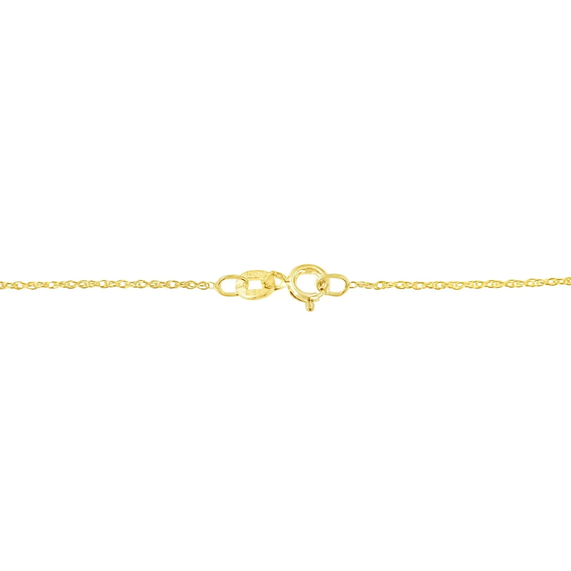 10K Gold 1/5 Cttw Princess Cut Diamond 3 Stone Drop 18" Pendant Necklace (H - I Color, SI2 - I1 Clarity) - Anti Spier - Anti Spier - necklace