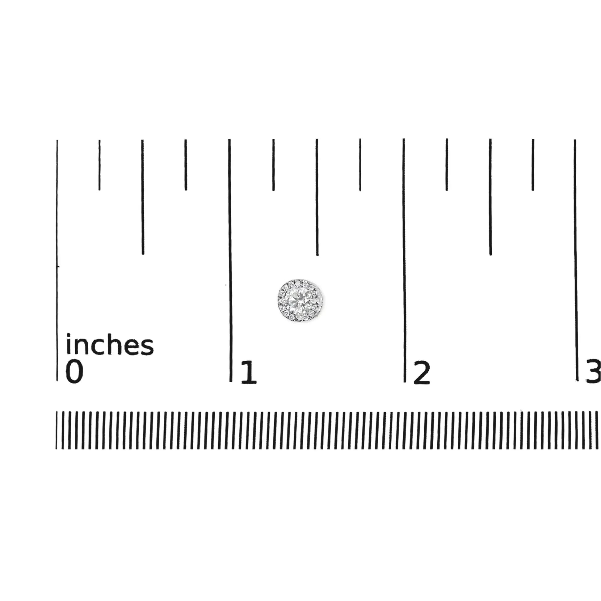 10K White Gold 1.00 Cttw Diamond Hidden Halo Stud Earring (H - I Color, I1 - I2 Clarity) - Anti Spier - Anti Spier - earring