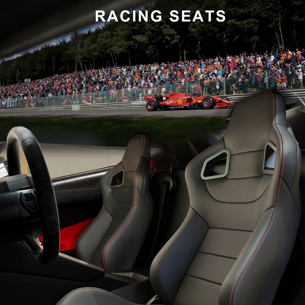 Two Universal Bucket Racing Seats -seat Bracket Not Included Anti Spier