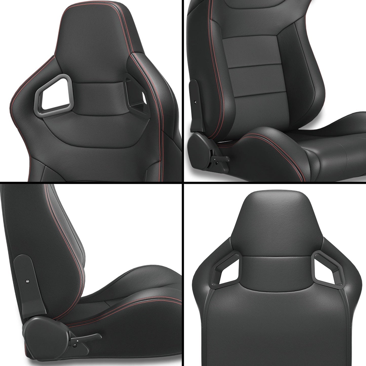 Two Universal Bucket Racing Seats -seat Bracket Not Included Anti Spier