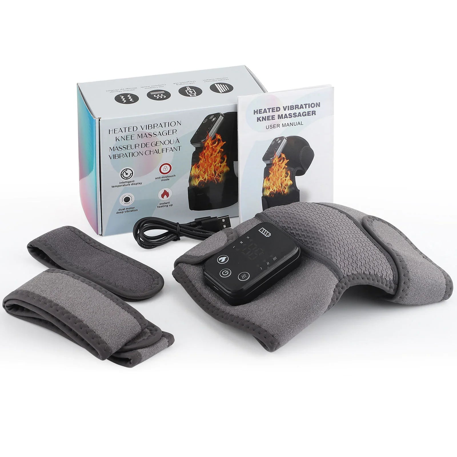 Kneecap, Elbow and Shoulder Intelligent Heating Vibration Massager Anti Spier