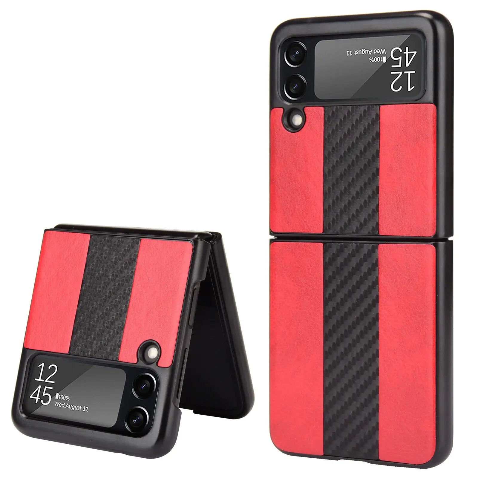 For Samsung Galaxy Z Flip 3 5G Slim Folding Leather Shockproof Phone Case Cover Anti Spier